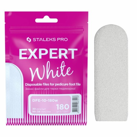 Staleks utskiftbare fotfiler EXPERT 10,  180 grit (30stk)