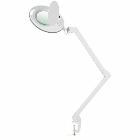 Lupelampe LED, Mega plus (med bordfeste) HVIT