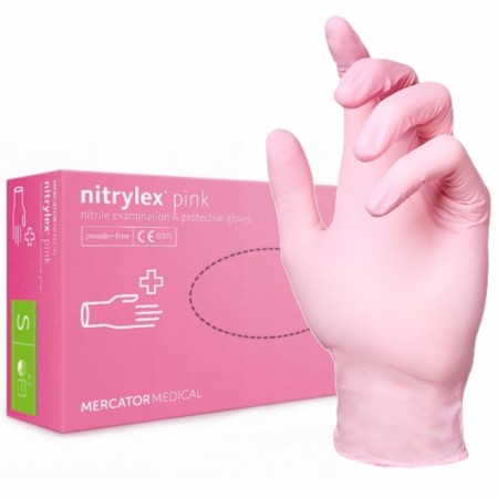 Nitrylex® Nitrilhansker, 100pk ROSA, Small