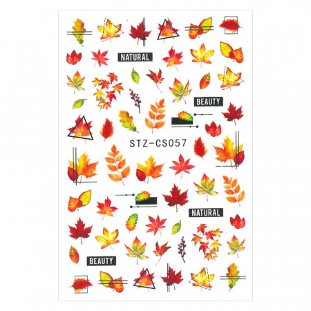 Negleklistremerker, autumn leaves STZ-CS057
