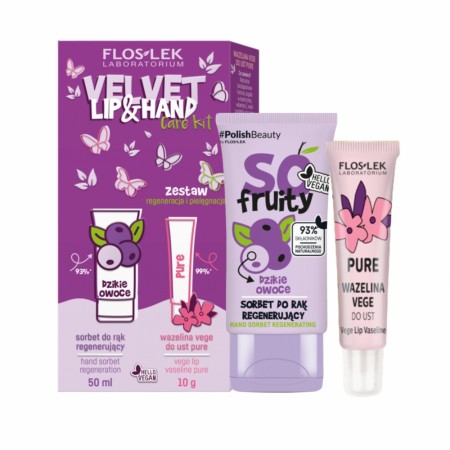 Velvet Charm hand and lip care sett