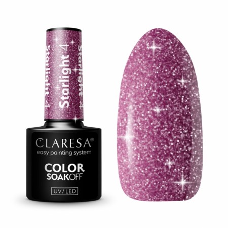 Neglelakk, Hybrid / SoakOff, 5ml Claresa® Starlight 04