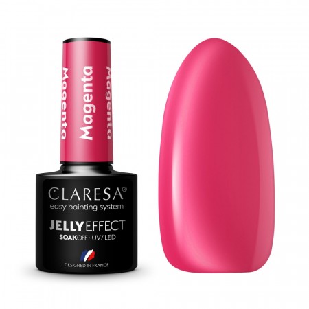 Claresa® Hybrid Neglelakk, Jelly Effect Magenta