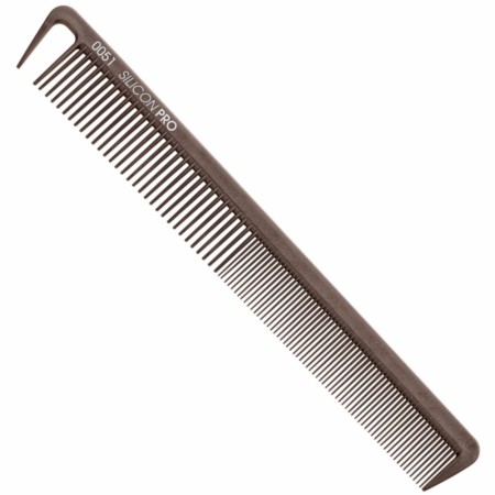 Hårkam i silikon Nr 0051, rett form (17cm)