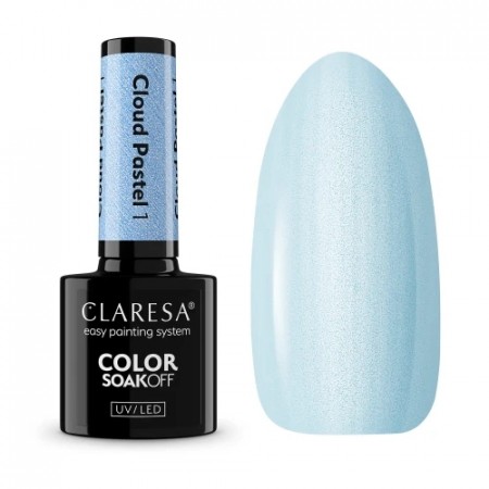 Neglelakk, Hybrid / SoakOff, 5ml Claresa® Cloud pastel 01