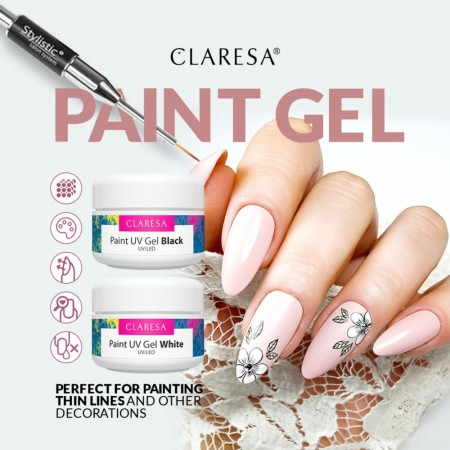 Paint Gel, Sort UV/LED Claresa®