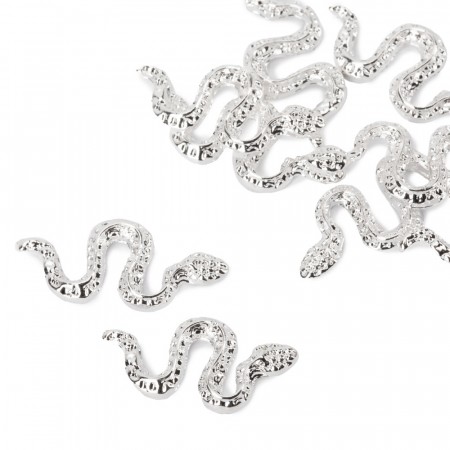 Slange rhinestones, søvl 10stk