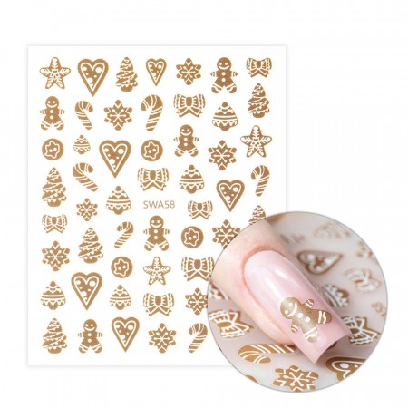 NEGLEKLISTREMERKER PEPPERKAKER SWA58