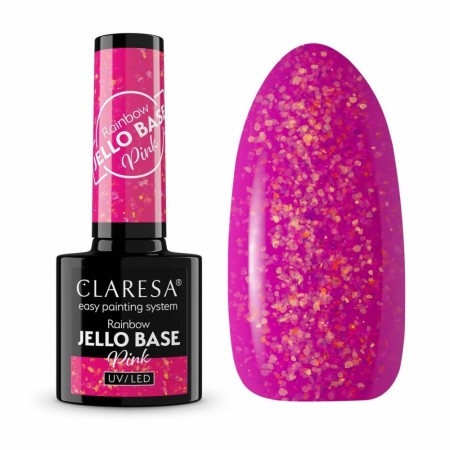 Rainbow Jello BASE Hybrid/SoakOff Claresa®, PINK 5g