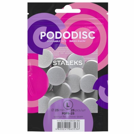 Staleks poleringsskiver til PodoDisk (15stk), 25mm