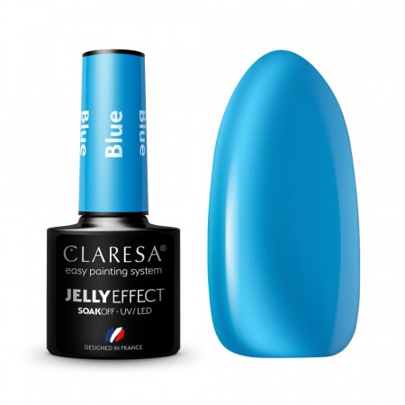 Claresa® Hybrid Neglelakk, Jelly Effect Blue