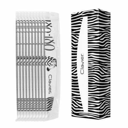 Neglefil 180/180, Clavier zebra, 10pk