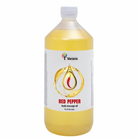VERANA massasjeolje (1000ml), Red Pepper