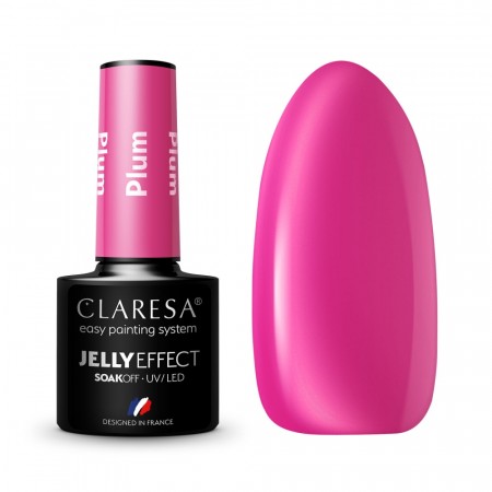 Claresa® Hybrid Neglelakk, Jelly Effect Plum