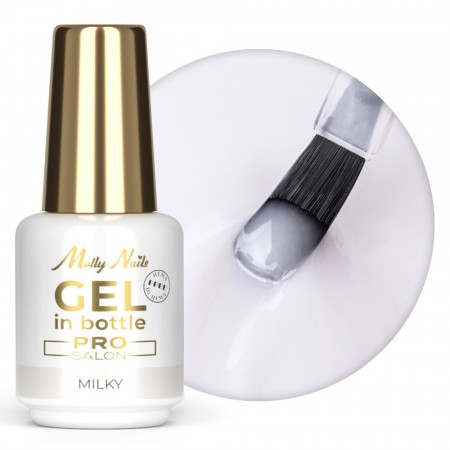 BUILDER GEL IN A BOTTLE MILKY, 15G HEMA-FREE