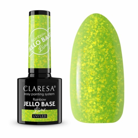 Rainbow Jello BASE Hybrid/SoakOff Claresa®, LIME 5g