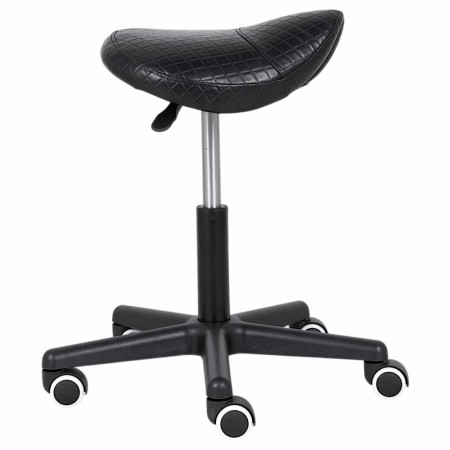 Arbeidsstol HABYS Lumo, K515 sort vattert sadelsete