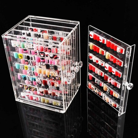 Stort kassett-display for negledesign, Akryl