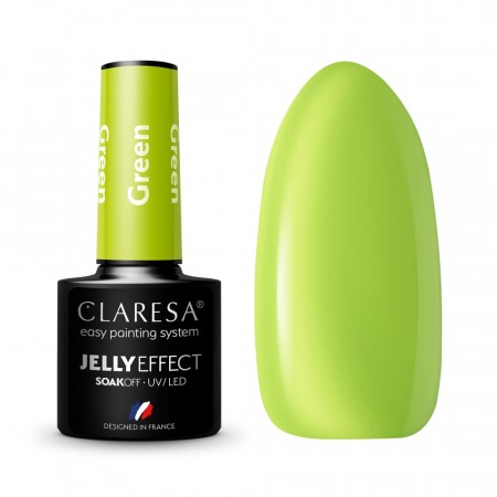 Claresa® Hybrid Neglelakk, Jelly Effect Green