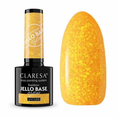Rainbow Jello BASE Hybrid/SoakOff Claresa®, YELLOW 5g