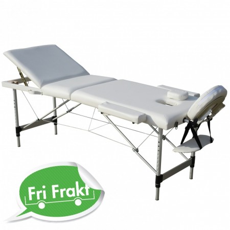 Massasjebenk ALU03 Hvit