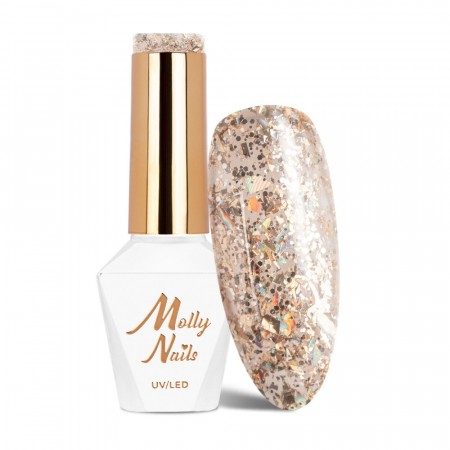 NEGLELAKK, HYBRID/SOAKOFF MollyNails gold no. 535, 8g HEMA-free