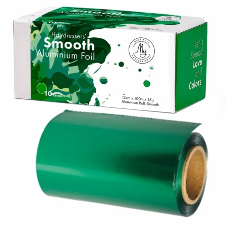 Bravehead aluminiumsfolie grønnfarget, 15 my/micron 12cm bredde (100m)