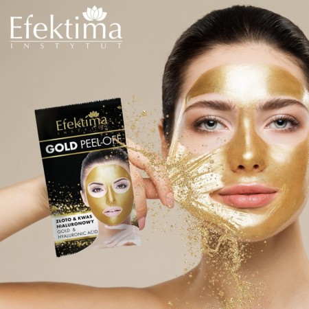 Peel-off Ansiktsmaske, GOLD & HYALURONIC ACID Efektima
