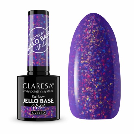 Rainbow Jello BASE Hybrid/SoakOff Claresa®, VIOLET 5g
