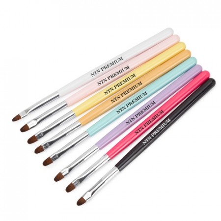 NTN premium ovale gel pensler, 8 stk
