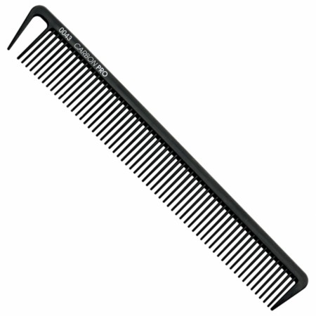 Hårkam med Carbonbelegg Nr 0043, rett form (20,5cm)
