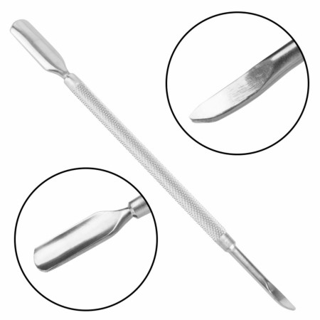 Dobbeltsidig manikyr/pedikyr verktøy, Silver YC014