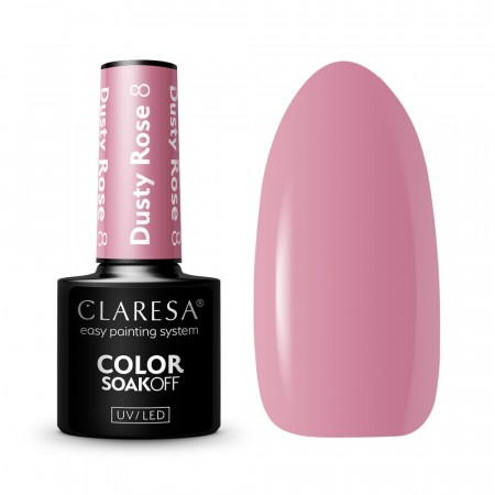 Claresa hybrid neglelakk (5ml), Dusty Rose 08