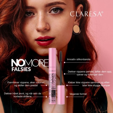 Mascara Claresa® No More Falsies DEEP BLACK, 10g