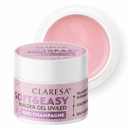 Soft & Easy Builder Gel, Claresa® Pink Champagne, 90g