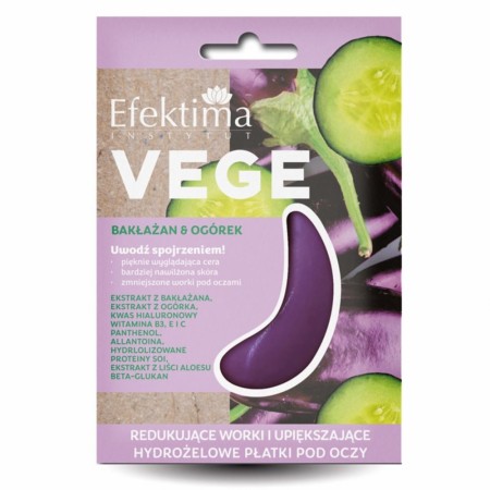 Under eye Gel pads, VEGE EGGPLANT + CUCUMBER, NB! Dato 31/8-23 