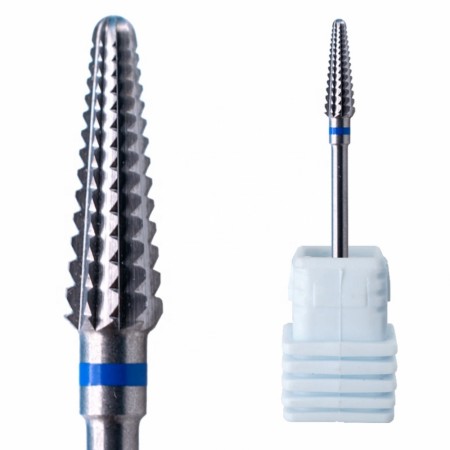 Carbide bit, Rett kant med spiral-kutt, Spiss 4,0mm Medium Grit