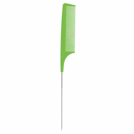 Kam m/metallhale/Spisskam fra Italienske HairCare, 23cm grønn