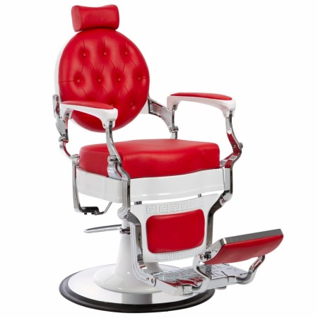 Barberstol VIBBEL MAE White-Red