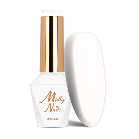NEGLELAKK, HYBRID/SOAKOFF MollyNails Cramy white no. 20, 8g HEMA-free