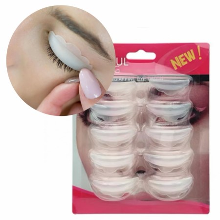 Gjenbrukbare pads til vippeperm, laget i silikon, 10stk