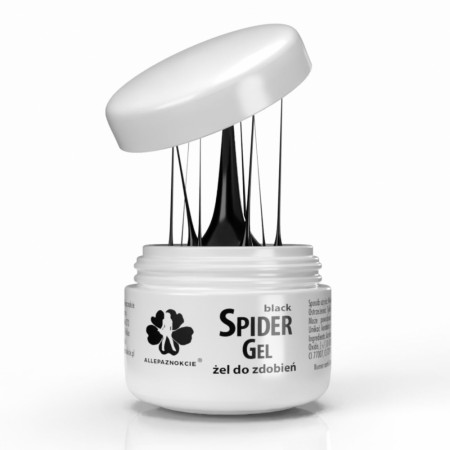 Spider Gel, BLACK 3ml Allepaznokcie