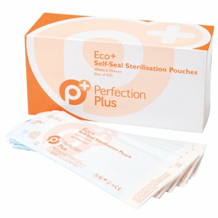 Selvforseglende Eco+ steriliseringsposer, 90 x 254mm (500stk)