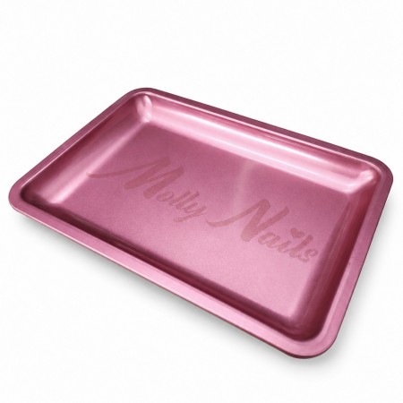 Metall brett til kyretter, rosa