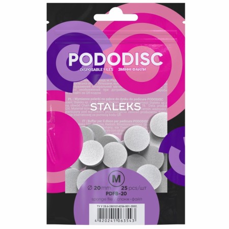 Staleks poleringsskiver til PodoDisk (15stk), 20mm