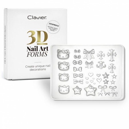 Silikonform for 3D-art, sløyfer 04