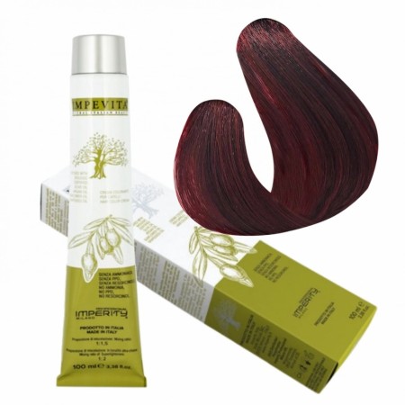 Permanent Hårfarge 100ml Impevita Nr. 5.55 Light Intense Red Brown