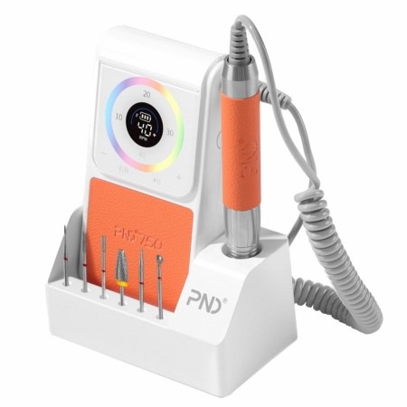 Oppladbar Slipemaskin (elektrisk neglefil) SNRQI PND750, Orange