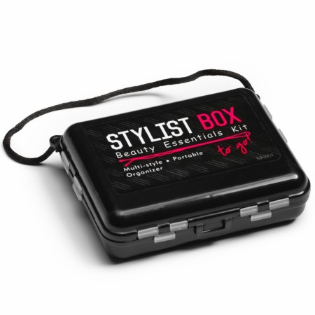 Stylist Box med hårstrikk, klips og pinner; 264 deler