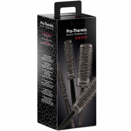 Pro-Thermic Black Tourmaline rundbørster (4 stk)